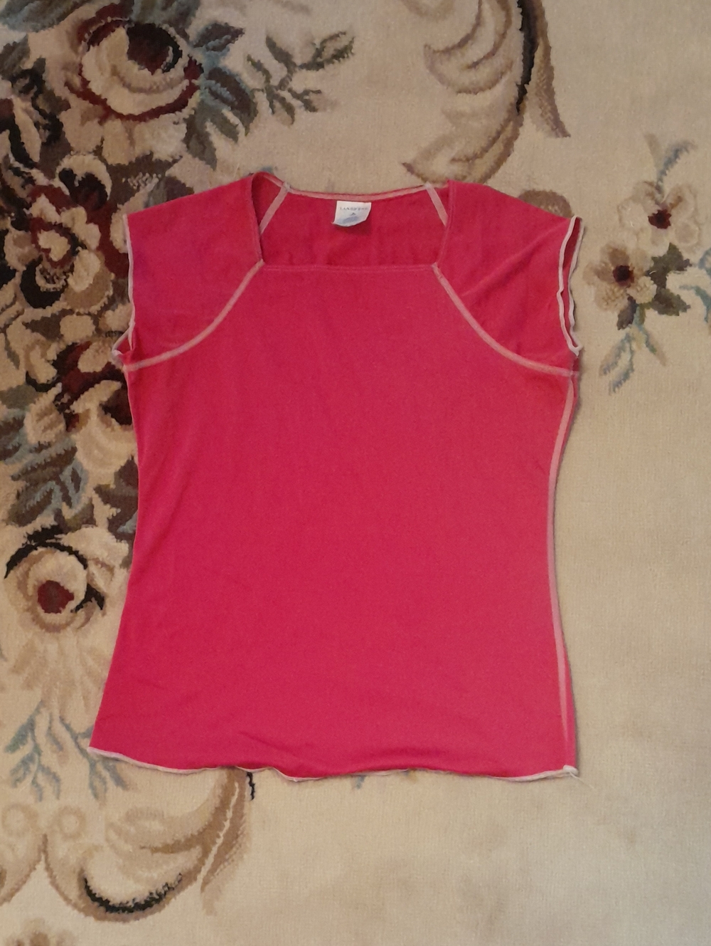 Lands' End Women's Pink Swim Top
